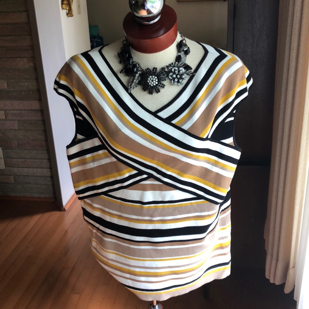 Chico’s Crossover Sweater Top XL Excellent!